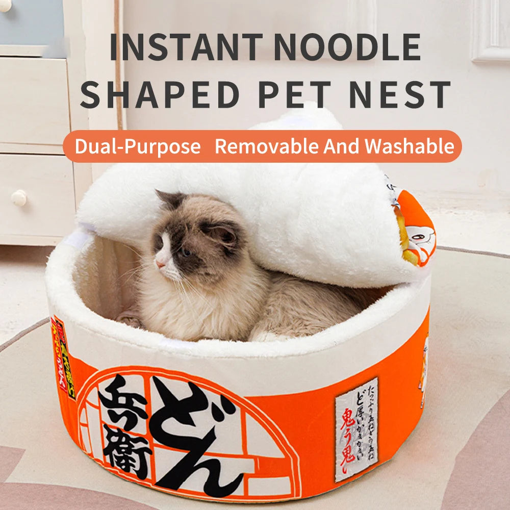 Cozy Noodle Cat Bed