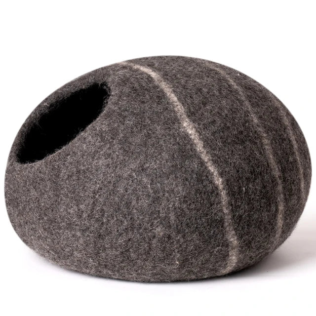 Hand Made 100% Merino Wool Cat Cave Bed