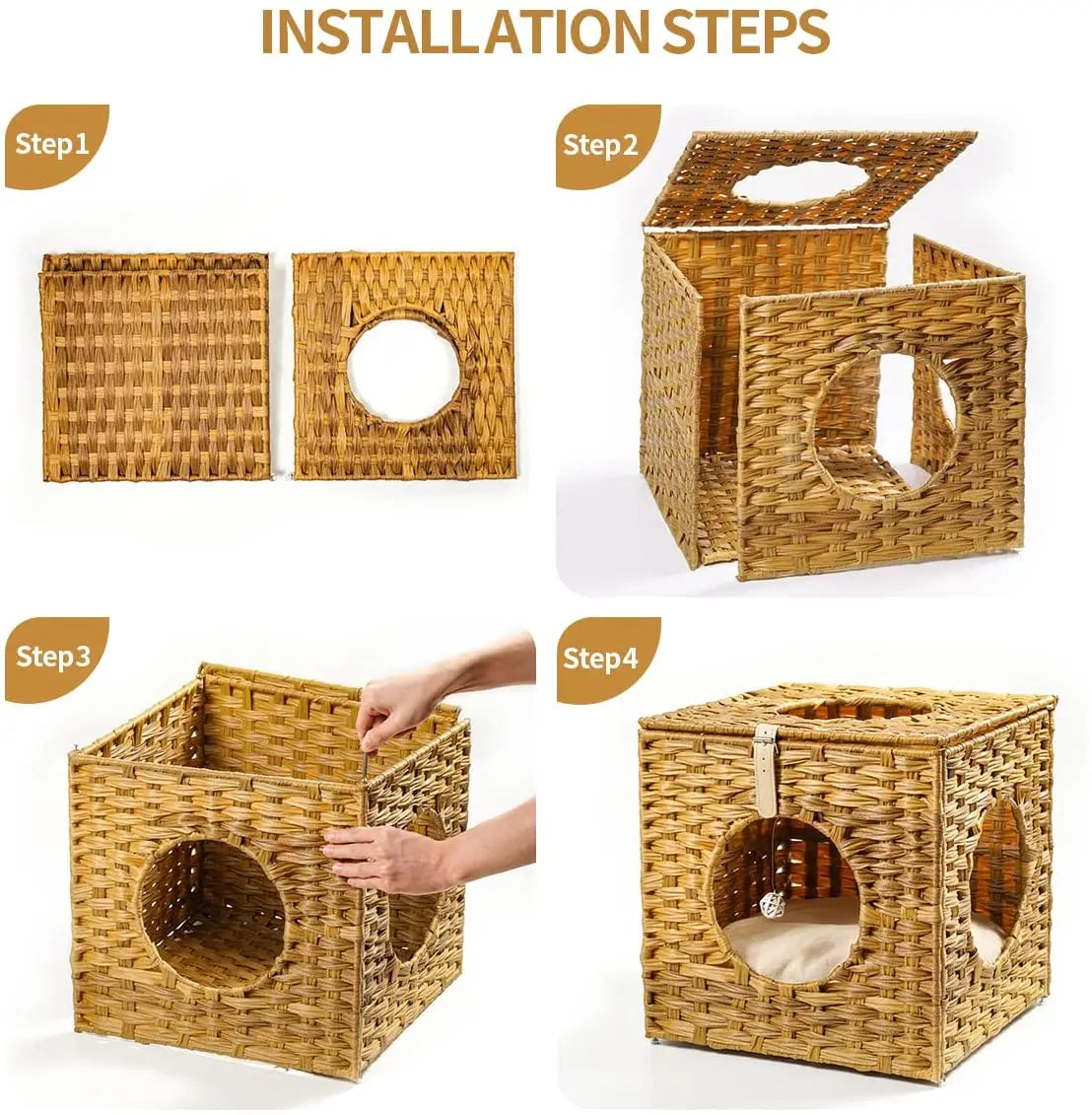 Hand Made Bamboo Wicker House