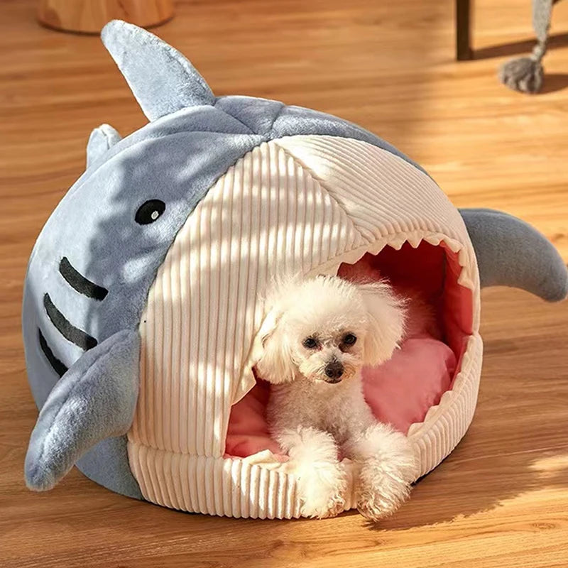 Shark Pet Cave Bed