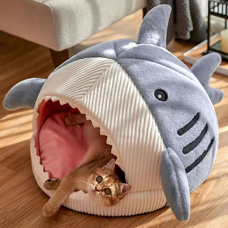 Shark Pet Cave Bed