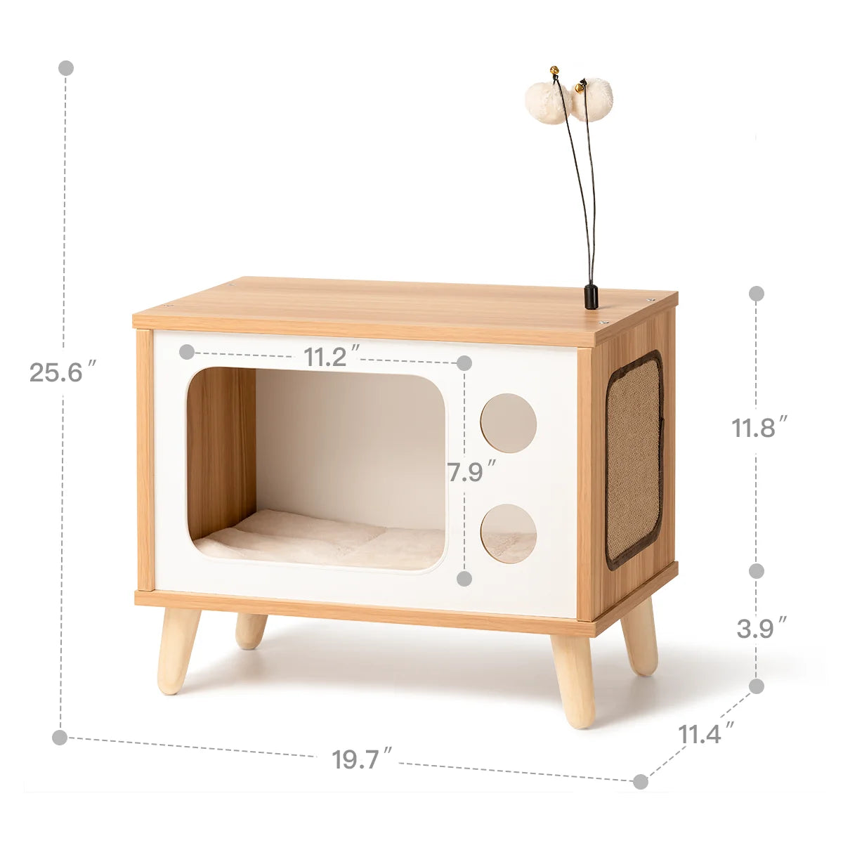 Deluxe Wooden Cat House